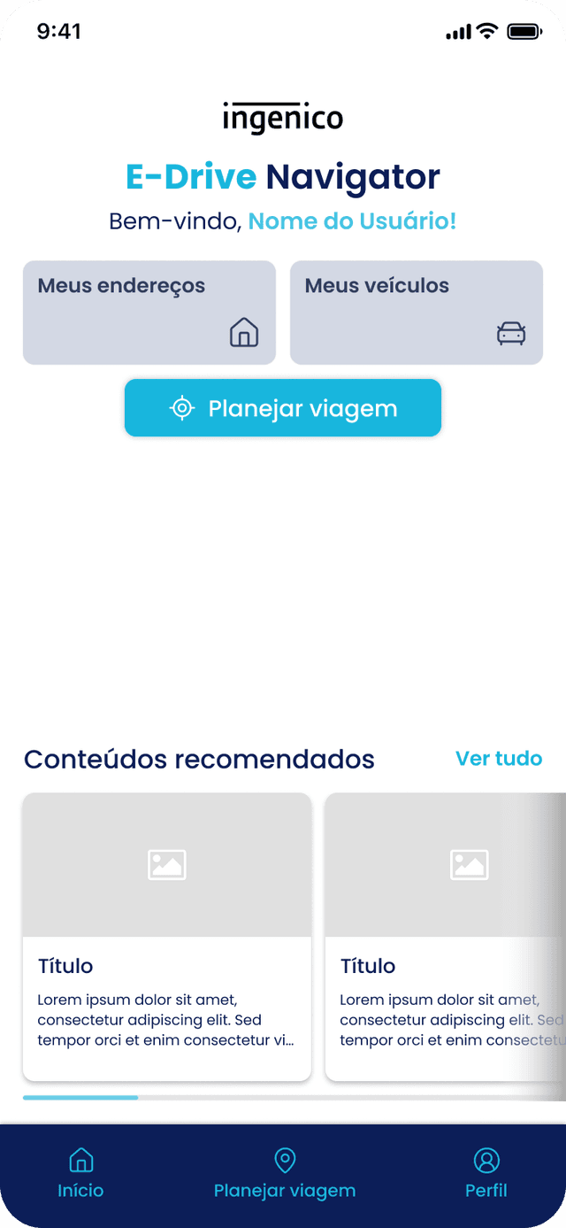 Home Page do Usuário